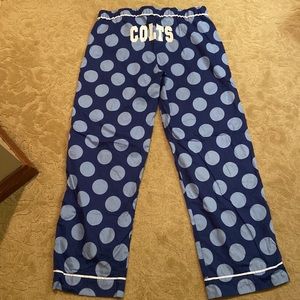 NFL Ladies Colts Blue Polka Dot Lounge Pants, Size: Large